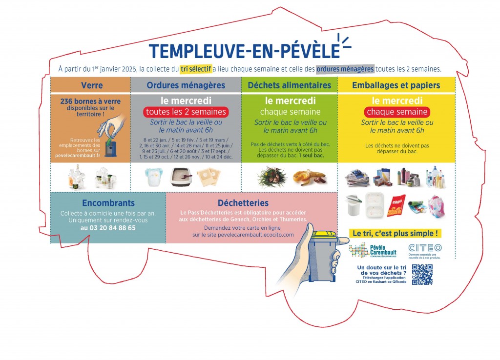 Calendrier des déchets 2025