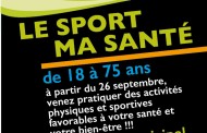 Le sport ma santé… 2ème saison à partir du 26 septembre