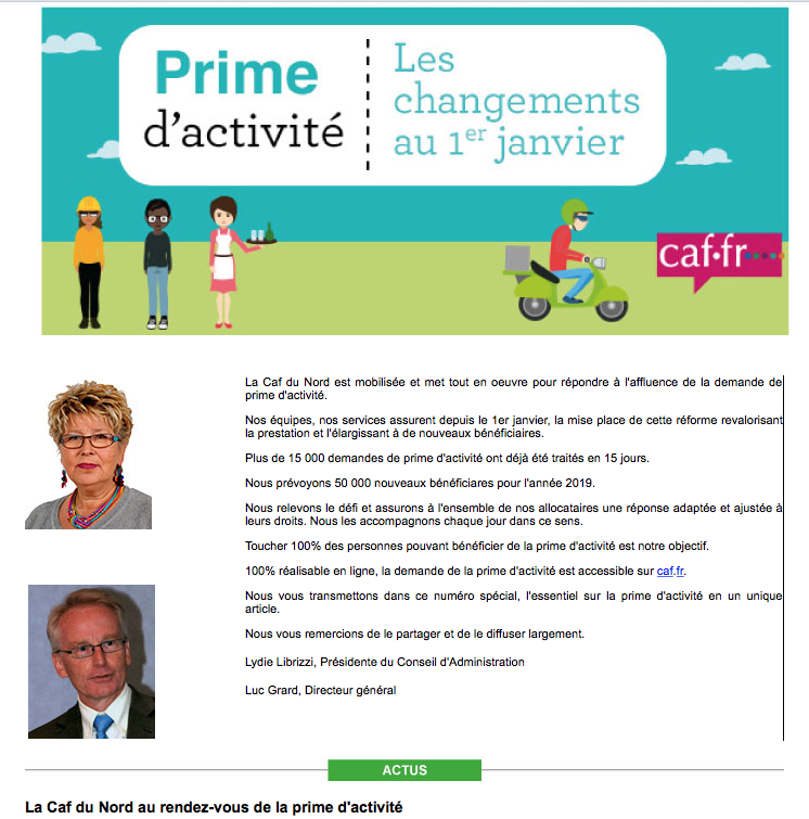 PRIME D’ACTIVITÉ