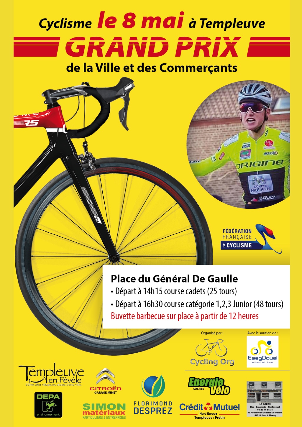 Cyclisme : grand prix de la ville et des commerçants