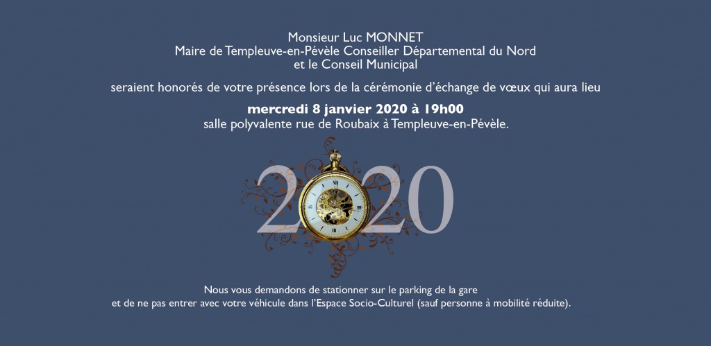 Invitation voeux 2020