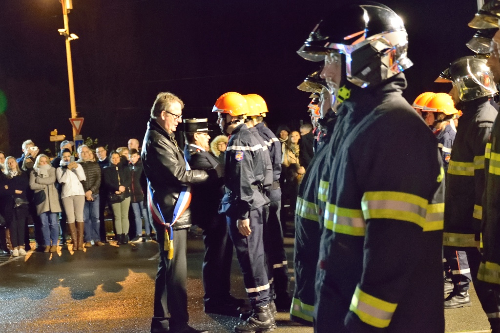 Fête de la sainte Barbe au centre de secours de Templeuve-en-Pévèle