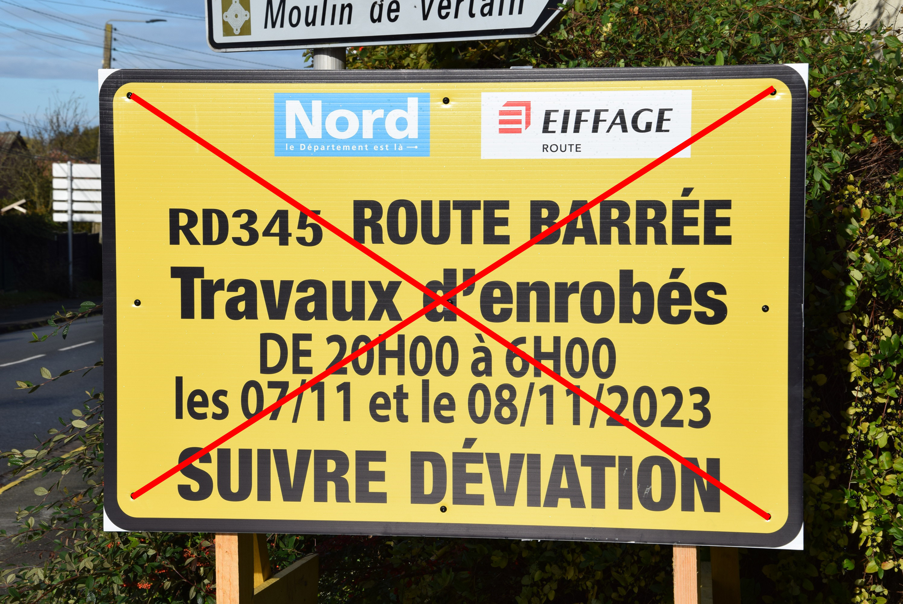 Report des travaux rue Lesrues