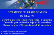Opérations : Éclairage de vélos
