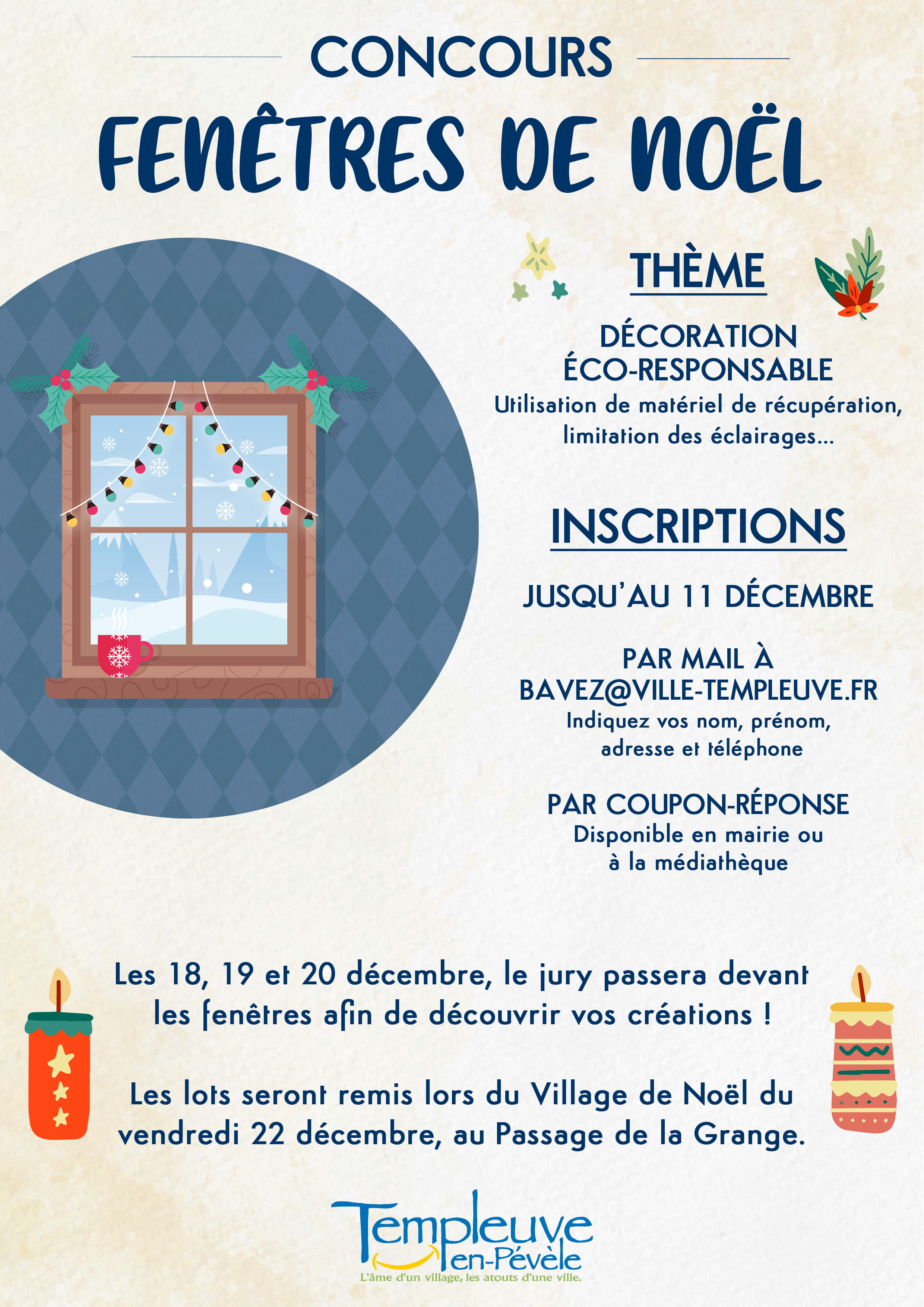 Concours – Fenêtres et vitrines de Noël