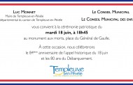 Cérémonie du 18 juin