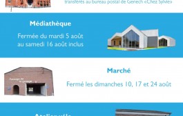 Fermeture estivales