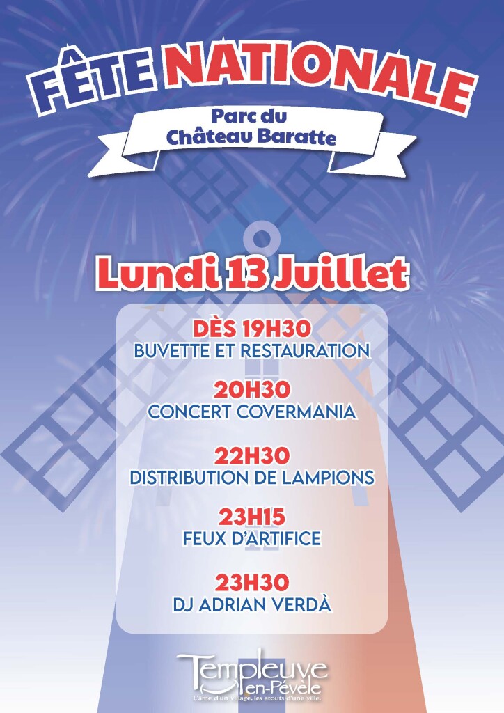 Affiche 13 juillet 2026