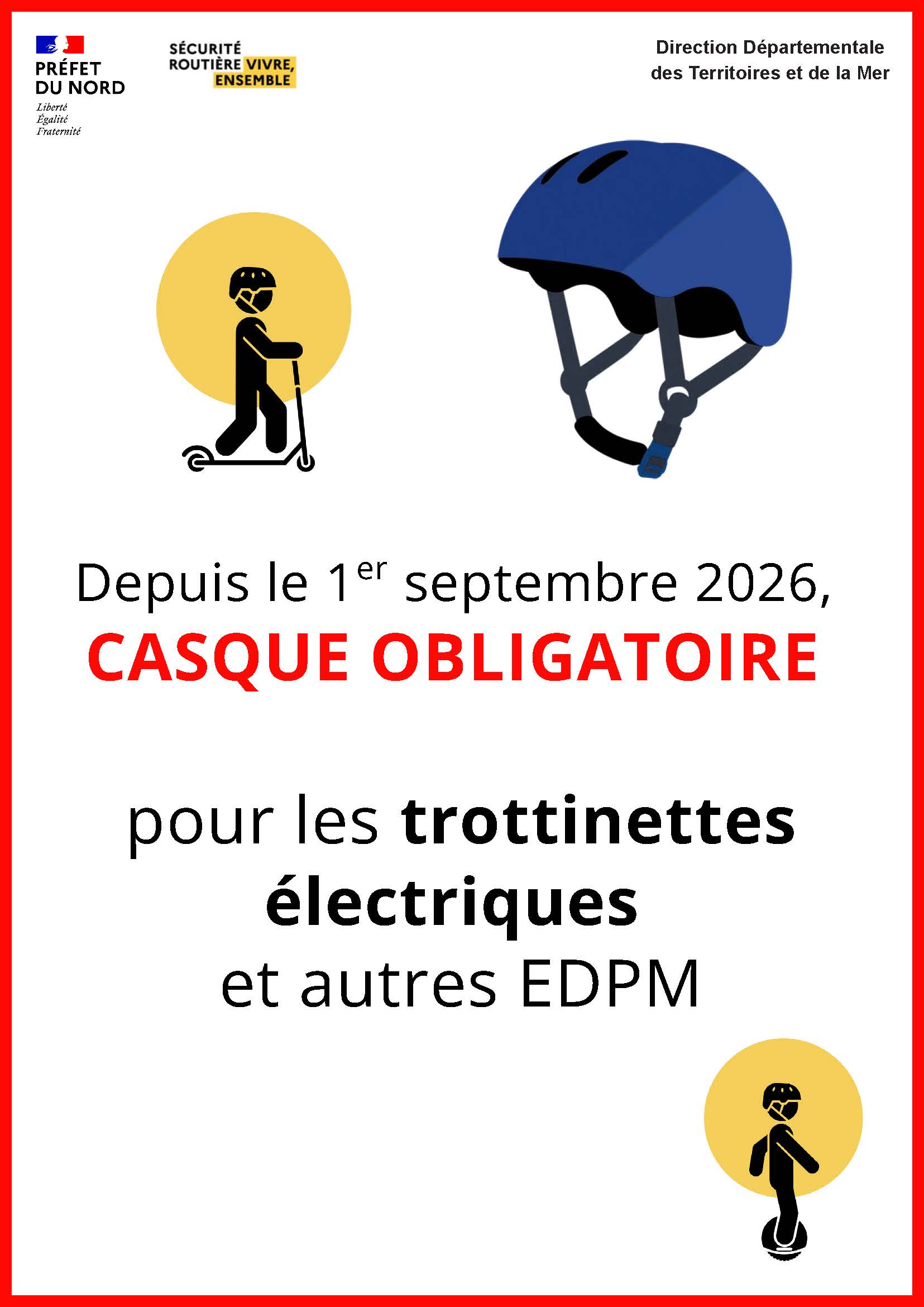 Port du casque obligatoire