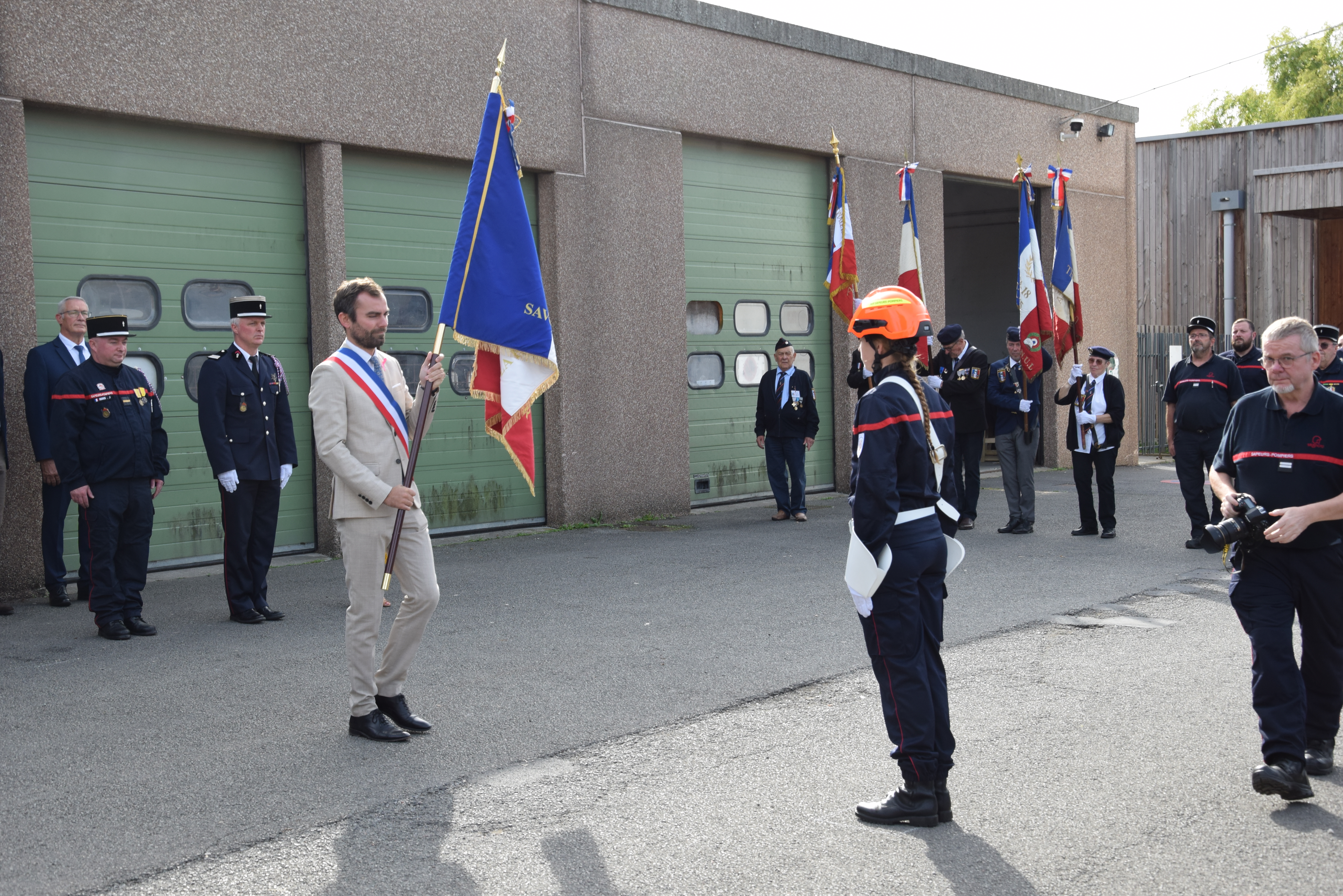 Nouveau drapeau des Jeunes Sapeurs-Pompiers